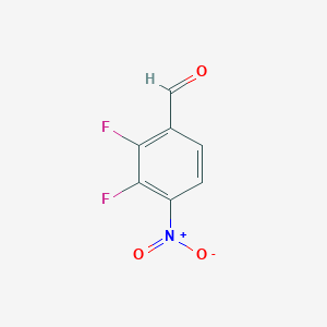 molecular formula C7H3F2NO3 B2426437 2,3-二氟-4-硝基苯甲醛 CAS No. 1803729-97-6