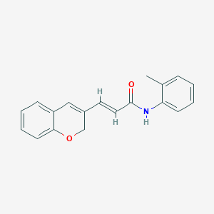 molecular formula C19H17NO2 B2426453 (2E)-3-(2H-chromen-3-yl)-N-(2-methylphenyl)prop-2-enamide CAS No. 887346-73-8