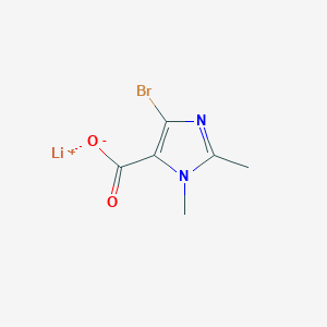 molecular formula C6H6BrLiN2O2 B2426460 5-溴-2,3-二甲基咪唑-4-羧酸锂 CAS No. 2445794-59-0