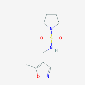 N-((5-methylisoxazol-4-yl)methyl)pyrrolidine-1-sulfonamide