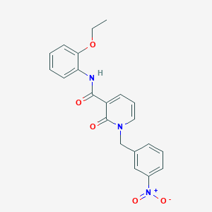 molecular formula C21H19N3O5 B2426471 N-(2-乙氧苯基)-1-(3-硝基苄基)-2-氧代-1,2-二氢吡啶-3-甲酰胺 CAS No. 899740-80-8