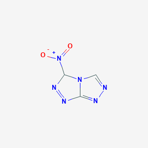 molecular formula C3H2N6O2 B2426475 3-硝基-3H-[1,2,4]三唑并[3,4-c][1,2,4]三唑 CAS No. 339255-72-0