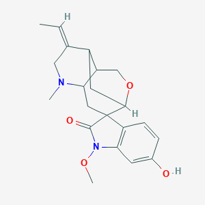 molecular formula C21H26N2O4 B242648 11-Hydroxyhumantenine CAS No. 122590-04-9