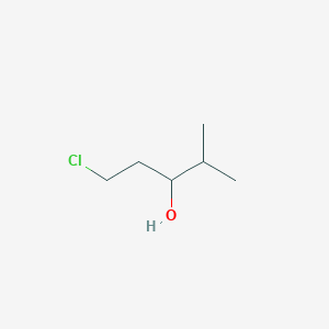 molecular formula C6H13ClO B2426486 1-Chloro-4-methyl-pentan-3-ol CAS No. 89980-47-2