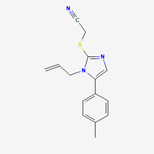 2-((1-allyl-5-(p-tolyl)-1H-imidazol-2-yl)thio)acetonitrile