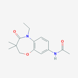 N-(5-ethyl-3,3-dimethyl-4-oxo-2,3,4,5-tetrahydrobenzo[b][1,4]oxazepin-8-yl)acetamide