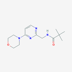 N-((4-morpholinopyrimidin-2-yl)methyl)pivalamide