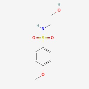 molecular formula C9H13NO4S B2426526 N-(2-hydroxyethyl)-4-methoxybenzenesulfonamide CAS No. 51038-86-9