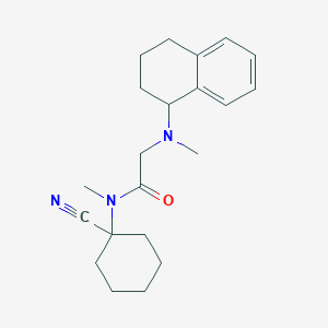 N-(1-cyanocyclohexyl)-N-methyl-2-[methyl(1,2,3,4-tetrahydronaphthalen-1-yl)amino]acetamide