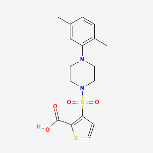 3-{[4-(2,5-Dimethylphenyl)piperazin-1-yl]sulfonyl}thiophene-2-carboxylic acid