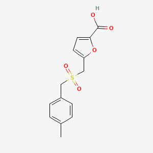 5-{[(4-Methylbenzyl)sulfonyl]methyl}-2-furoic acid