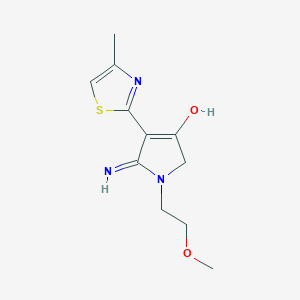 5-amino-1-(2-methoxyethyl)-4-(4-methylthiazol-2-yl)-1H-pyrrol-3(2H)-one