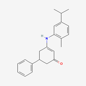 3-((2-Methyl-5-(isopropyl)phenyl)amino)-5-phenylcyclohex-2-EN-1-one