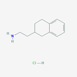 molecular formula C12H18ClN B2426589 2-(1,2,3,4-Tetrahydronaphthalen-2-yl)ethanamine;hydrochloride CAS No. 2253639-53-9