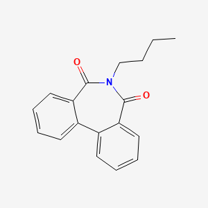 molecular formula C18H17NO2 B2426591 6-Butylbenzo[d][2]benzazepine-5,7-dione CAS No. 92901-17-2