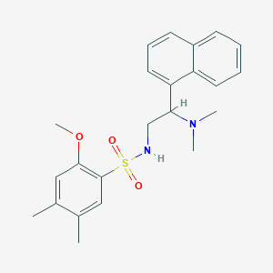 N-(2-(dimethylamino)-2-(naphthalen-1-yl)ethyl)-2-methoxy-4,5-dimethylbenzenesulfonamide