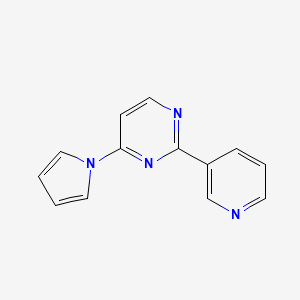 molecular formula C13H10N4 B2426599 2-(3-pyridinyl)-4-(1H-pyrrol-1-yl)pyrimidine CAS No. 439108-38-0