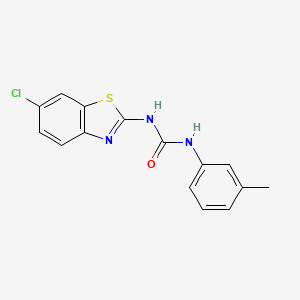 molecular formula C15H12ClN3OS B2426603 1-(6-Chlorobenzo[d]thiazol-2-yl)-3-(m-tolyl)urea CAS No. 392237-11-5