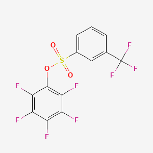 molecular formula C13H4F8O3S B2426604 2,3,4,5,6-Pentafluorophenyl 3-(trifluoromethyl)benzenesulfonate CAS No. 885950-36-7