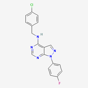 N-(4-chlorobenzyl)-1-(4-fluorophenyl)-1H-pyrazolo[3,4-d]pyrimidin-4-amine