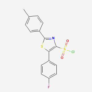 5-(4-Fluorophenyl)-2-(4-methylphenyl)-1,3-thiazole-4-sulfonyl chloride