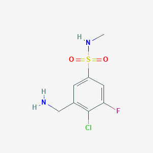 3-(Aminomethyl)-4-chloro-5-fluoro-N-methylbenzenesulfonamide