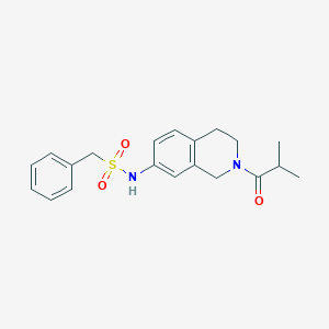 N-(2-isobutyryl-1,2,3,4-tetrahydroisoquinolin-7-yl)-1-phenylmethanesulfonamide