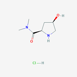 (2R,4R)-4-Hydroxy-N,N-dimethylpyrrolidine-2-carboxamide;hydrochloride