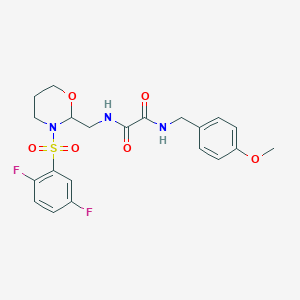 N1-((3-((2,5-difluorophenyl)sulfonyl)-1,3-oxazinan-2-yl)methyl)-N2-(4-methoxybenzyl)oxalamide