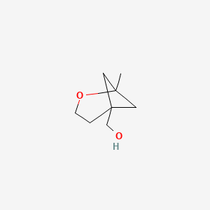 molecular formula C8H14O2 B2426668 (1-Methyl-2-oxabicyclo[3.1.1]heptan-5-yl)methanol CAS No. 2305253-16-9