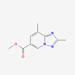 molecular formula C10H11N3O2 B2426700 Methyl 2,8-dimethyl-[1,2,4]triazolo[1,5-a]pyridine-6-carboxylate CAS No. 2305254-04-8