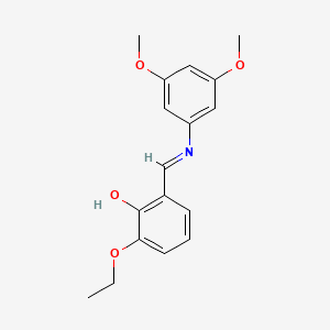 2-{(E)-[(3,5-dimethoxyphenyl)imino]methyl}-6-ethoxyphenol