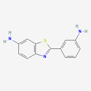 molecular formula C13H11N3S B2426709 2-(3-氨基苯基)-苯并噻唑-6-胺 CAS No. 53544-81-3