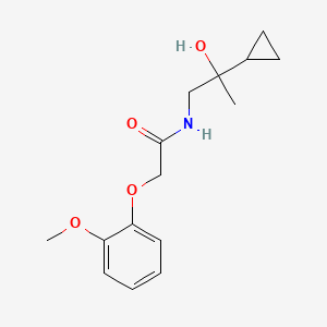 molecular formula C15H21NO4 B2426717 N-(2-cyclopropyl-2-hydroxypropyl)-2-(2-methoxyphenoxy)acetamide CAS No. 1286699-05-5