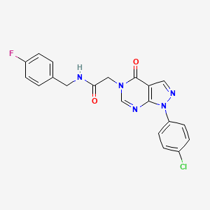 2-(1-(4-chlorophenyl)-4-oxo-1H-pyrazolo[3,4-d]pyrimidin-5(4H)-yl)-N-(4-fluorobenzyl)acetamide