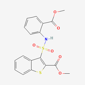 Methyl 3-{[2-(methoxycarbonyl)phenyl]sulfamoyl}-1-benzothiophene-2-carboxylate