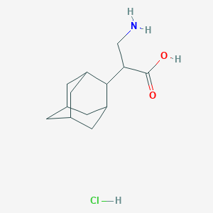 2-(2-Adamantyl)-3-aminopropanoic acid;hydrochloride