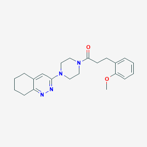 3-(2-Methoxyphenyl)-1-(4-(5,6,7,8-tetrahydrocinnolin-3-yl)piperazin-1-yl)propan-1-one