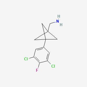 [3-(3,5-Dichloro-4-fluorophenyl)-1-bicyclo[1.1.1]pentanyl]methanamine