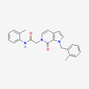 molecular formula C24H23N3O2 B2426802 2-[1-(2-methylbenzyl)-7-oxo-1,7-dihydro-6H-pyrrolo[2,3-c]pyridin-6-yl]-N-(2-methylphenyl)acetamide CAS No. 1286709-67-8