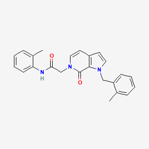 molecular formula C24H23N3O2 B2426802 N-(2-methylphenyl)-2-{1-[(2-methylphenyl)methyl]-7-oxo-1H,6H,7H-pyrrolo[2,3-c]pyridin-6-yl}acetamide CAS No. 1286709-67-8