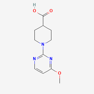 molecular formula C11H15N3O3 B2426810 1-(4-Methoxypyrimidin-2-yl)piperidine-4-carboxylic acid CAS No. 923145-19-1