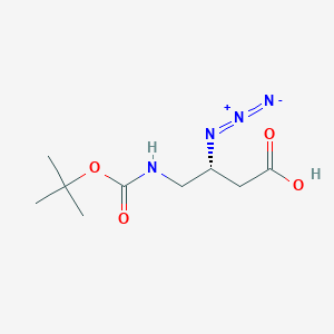 molecular formula C9H16N4O4 B2426811 N3-L-Dbu(Boc)-OH CAS No. 1923268-76-1