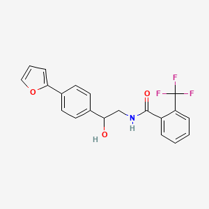 N-{2-[4-(furan-2-yl)phenyl]-2-hydroxyethyl}-2-(trifluoromethyl)benzamide