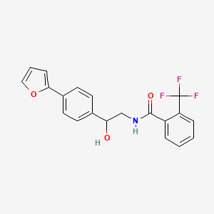 molecular formula C20H16F3NO3 B2426813 N-{2-[4-(furan-2-yl)phenyl]-2-hydroxyethyl}-2-(trifluoromethyl)benzamide CAS No. 2097891-14-8