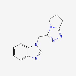 1-(6,7-Dihydro-5H-pyrrolo[2,1-c][1,2,4]triazol-3-ylmethyl)benzimidazole