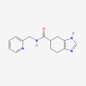 N-(pyridin-2-ylmethyl)-4,5,6,7-tetrahydro-1H-benzo[d]imidazole-5-carboxamide