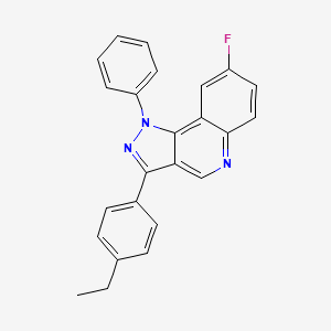 molecular formula C24H18FN3 B2426843 3-(4-乙基苯基)-8-氟-1-苯基-1H-吡唑并[4,3-c]喹啉 CAS No. 901005-01-4
