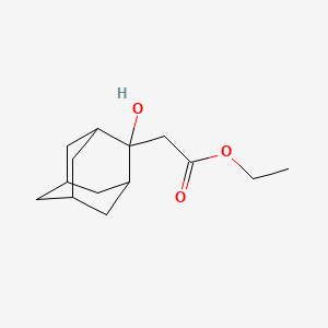molecular formula C14H22O3 B2426844 Ethyl (2-hydroxy-2-adamantyl)acetate CAS No. 112181-97-2