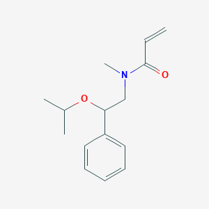 molecular formula C15H21NO2 B2426845 N-Methyl-N-(2-phenyl-2-propan-2-yloxyethyl)prop-2-enamide CAS No. 2411270-64-7